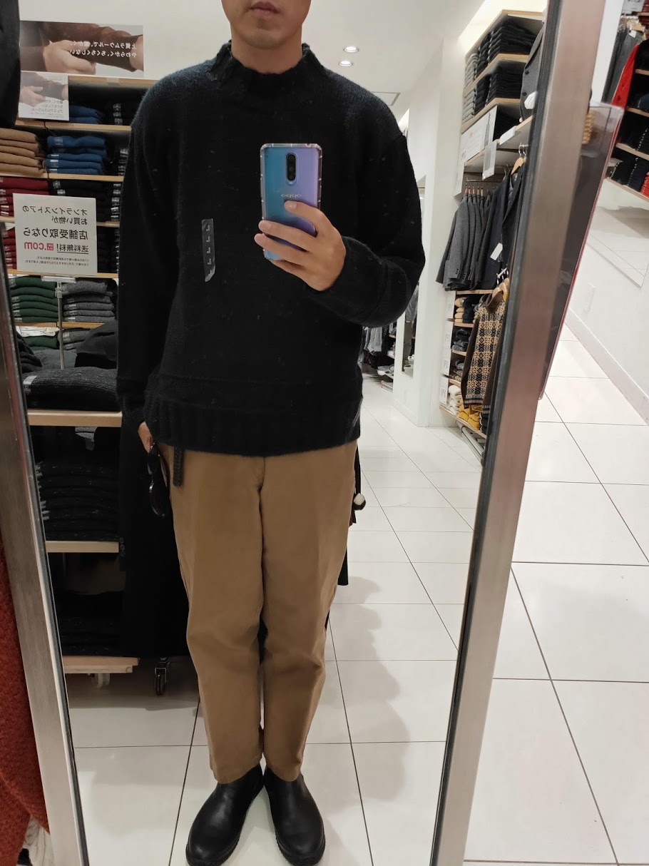 UNIQLO ユニクロ ローゲージクルーネックセーター jw anderson