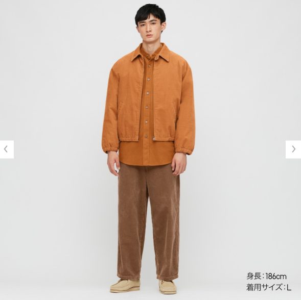 これはひどい・・・ユニクロU2020AWコーデュロイパデットブルゾンは 