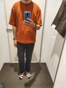 2020JWアンダーソンのウールブレンドノータックパンツ