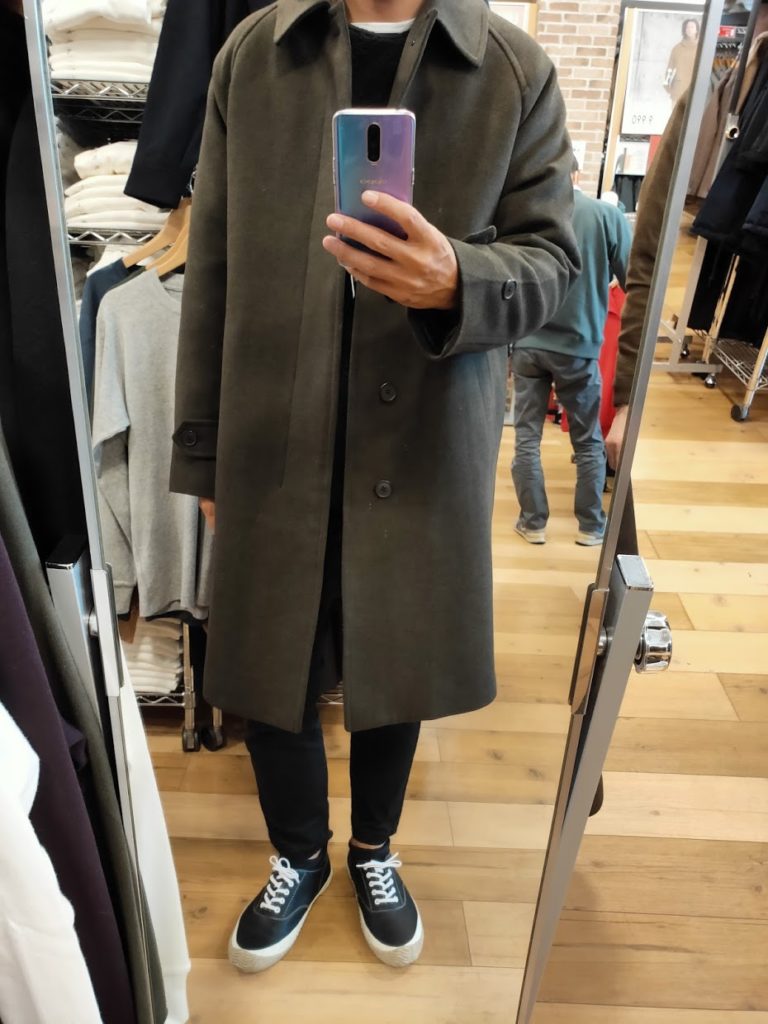 ★新品 タグ付き   UNIQLO  シングルブレストコート ダークブラウン