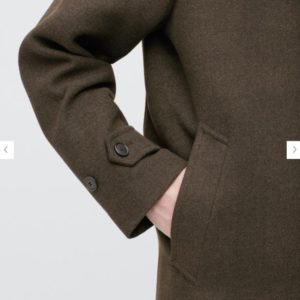 2020シングルブレストコートの素材２