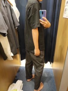 2021ssjリラックスフィットポロシャツのブラックL後ろ