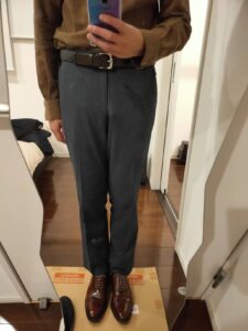 パンツの長さビジネスパンツ6