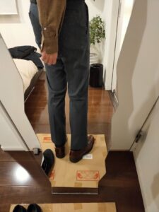 パンツの長さビジネスパンツ8